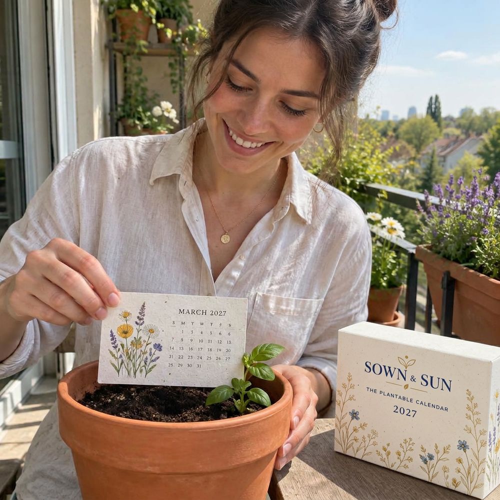 Illustrative photo of the Sown & Sun calendar