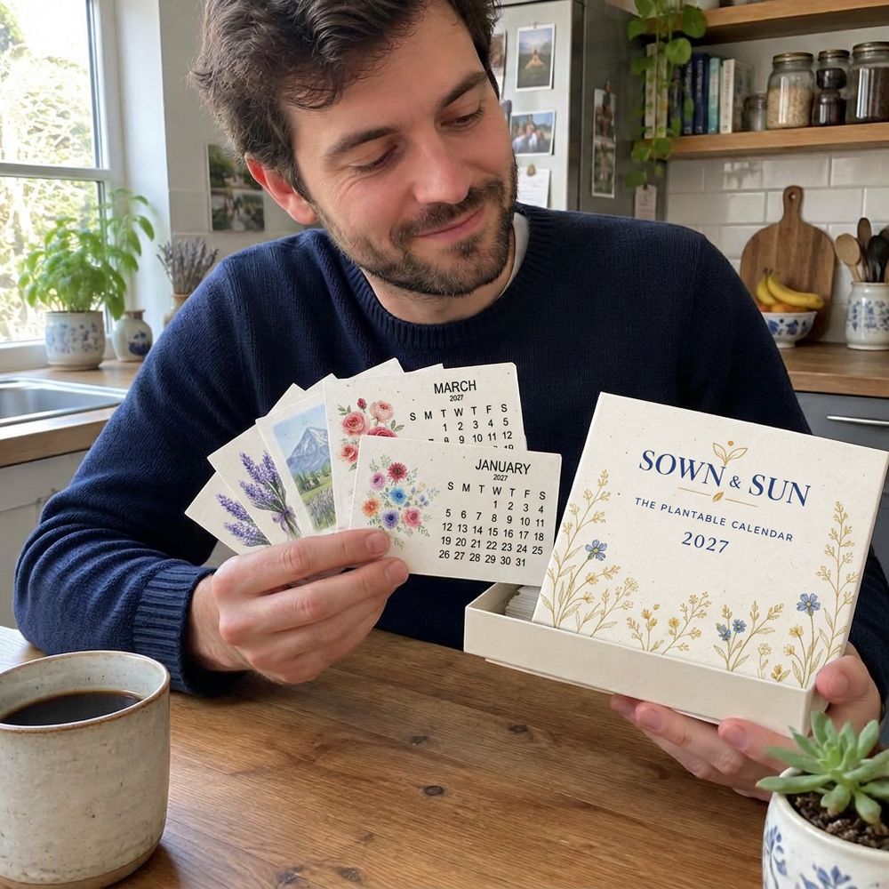 Illustrative photo of the Sown & Sun calendar
