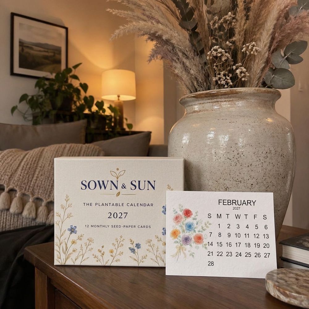Illustrative photo of the Sown & Sun calendar